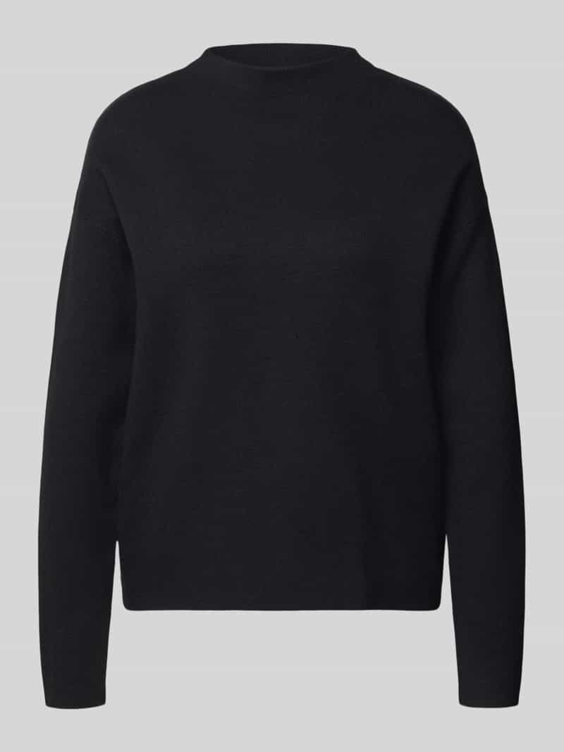 Christian Berg Woman Oversized gebreide pullover met geribde opstaande kraag