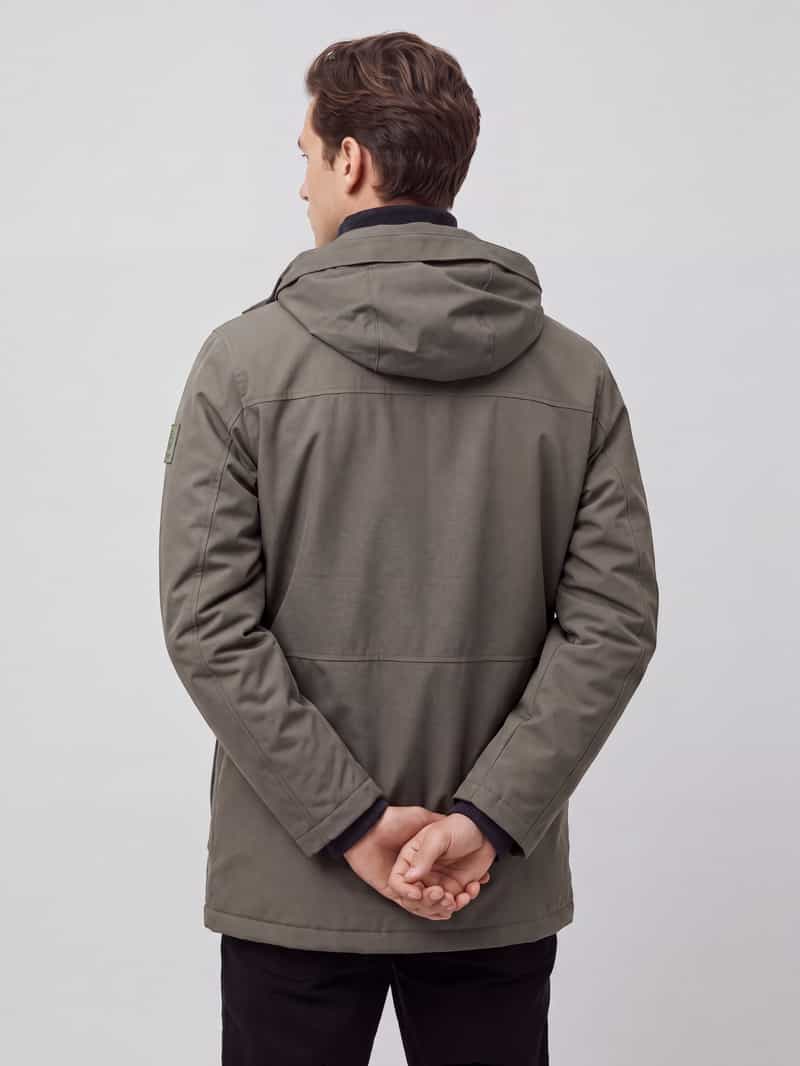 BOSS Green Regular fit parka met capuchon model 'Hexatech'