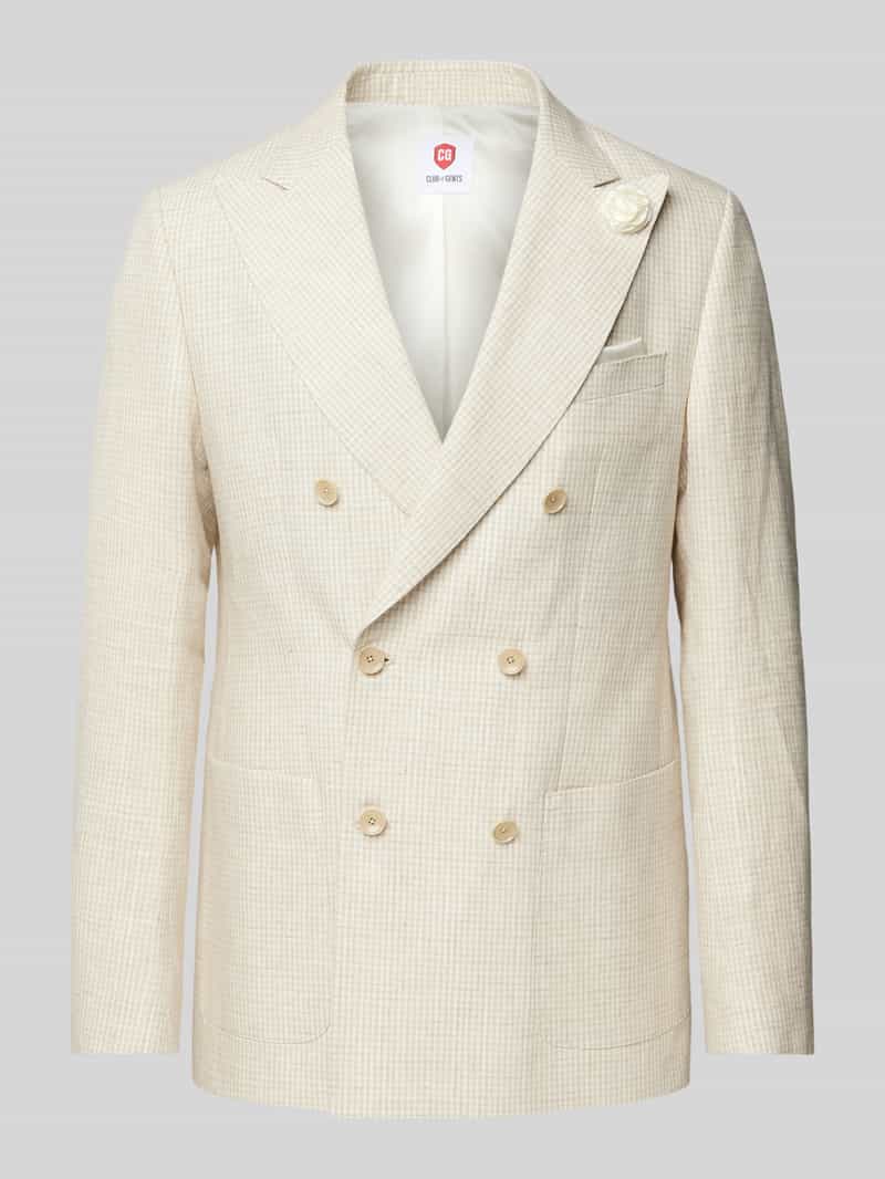 CG Club of Gents Colbert met opgestikte zakken model 'Phinix'