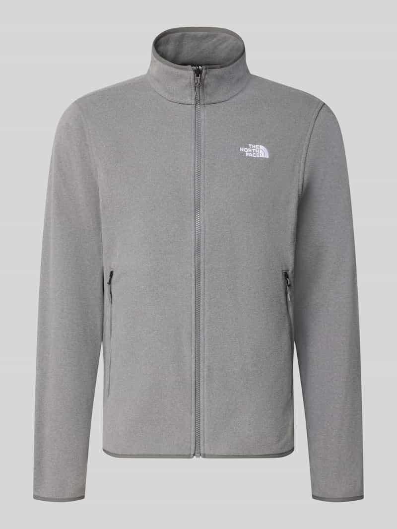 Regular fit fleecejack met labelstitching model 'GLACI'