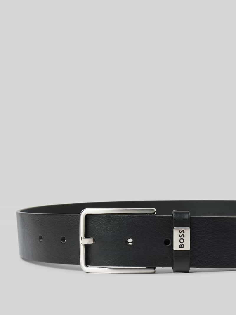 Boss Leren riem met doornsluiting model 'Elio'
