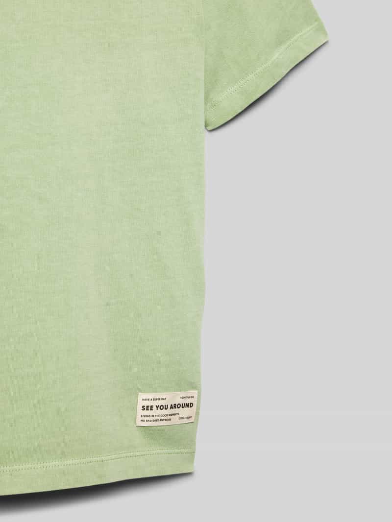 Tom Tailor Oversized T-shirt van katoen met ronde hals