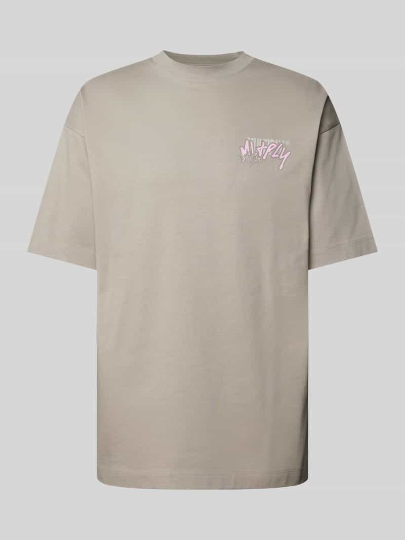 Multiply Apparel Oversized T-shirt met labelprint