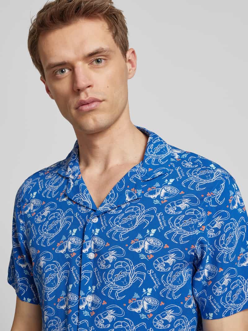 Blend Slim fit vrijetijdsoverhemd met reverskraag model 'ASCOT'