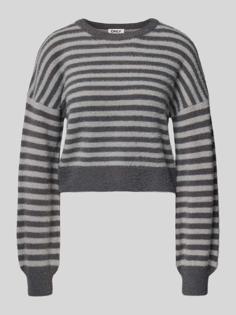 Only Relaxed fit gebreide pullover met all-over motief model 'PIUMO'