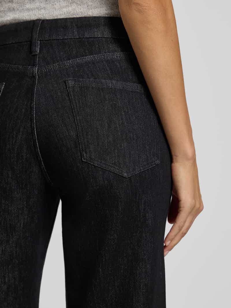 s.Oliver BLACK LABEL Wide leg jeans van katoenmix model SURI'