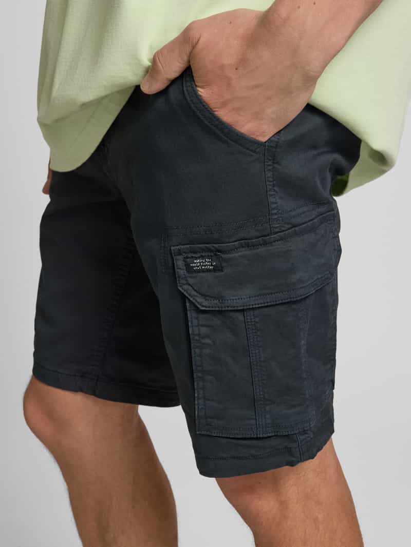 Blend Regular fit korte broek met cargozakken