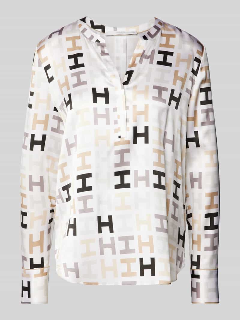 herzensangelegenheit Regular fit zijden blouse met tuniekkraag