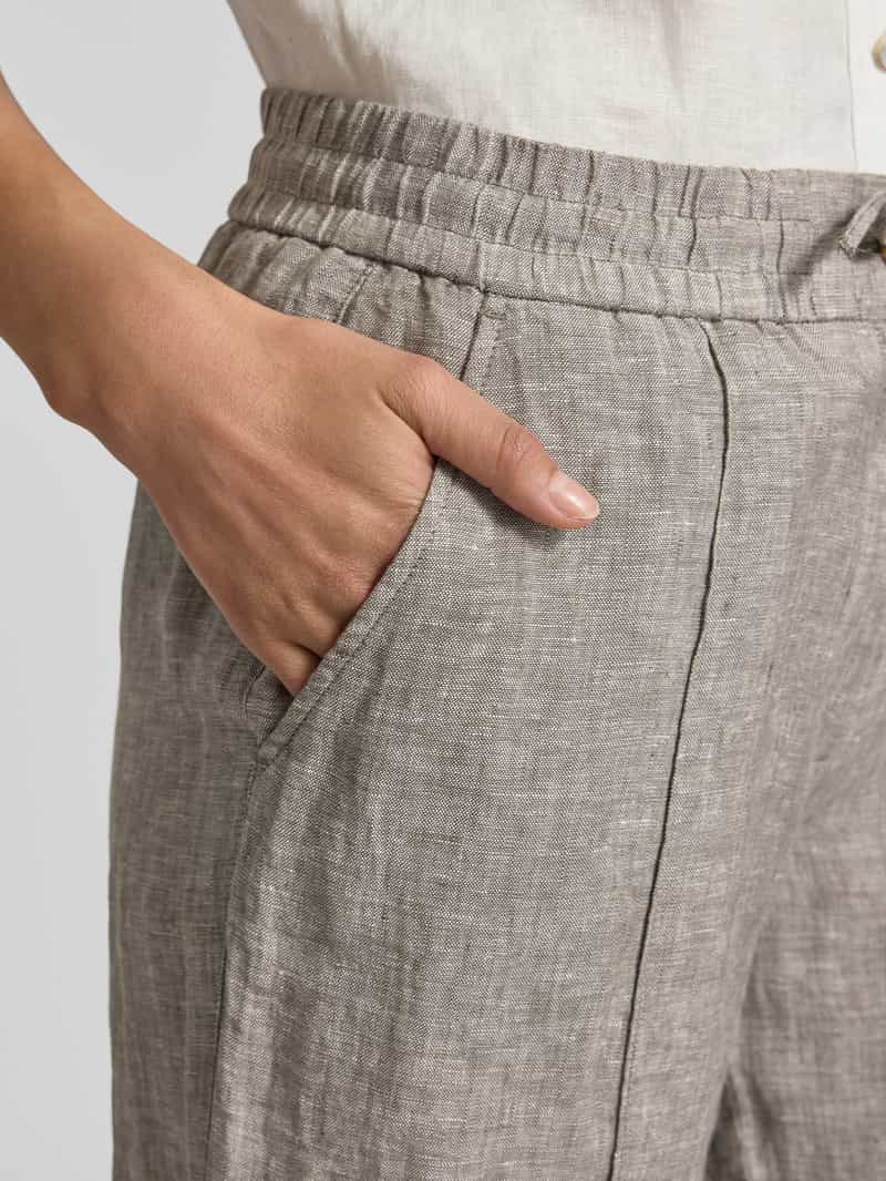 Opus Stoffen broek met verkorte pasvorm model 'Maikito'