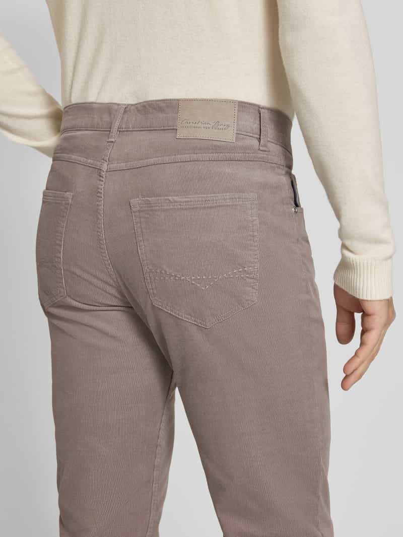 Christian Berg Men Corduroy broek met 5-pocketmodel