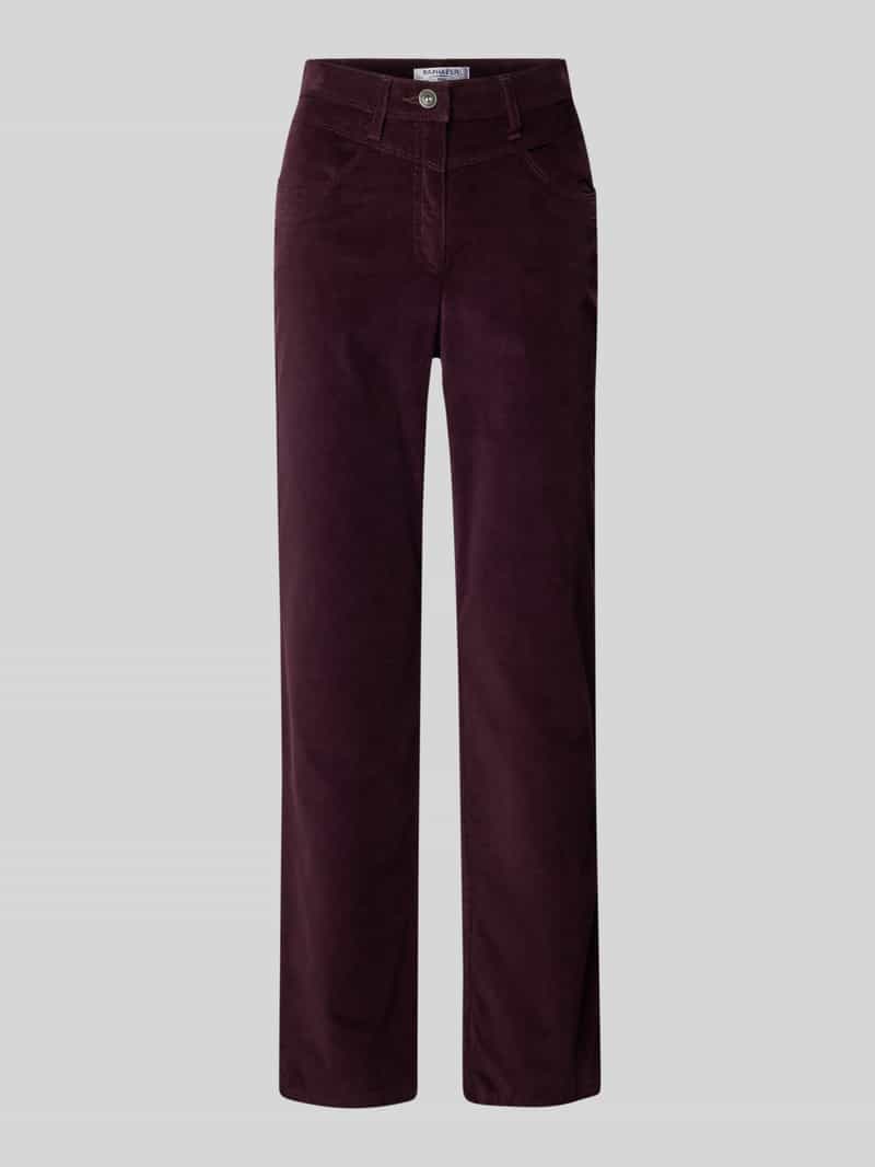 Raphaela By Brax Straight fit corduroy broek model 'Laura'