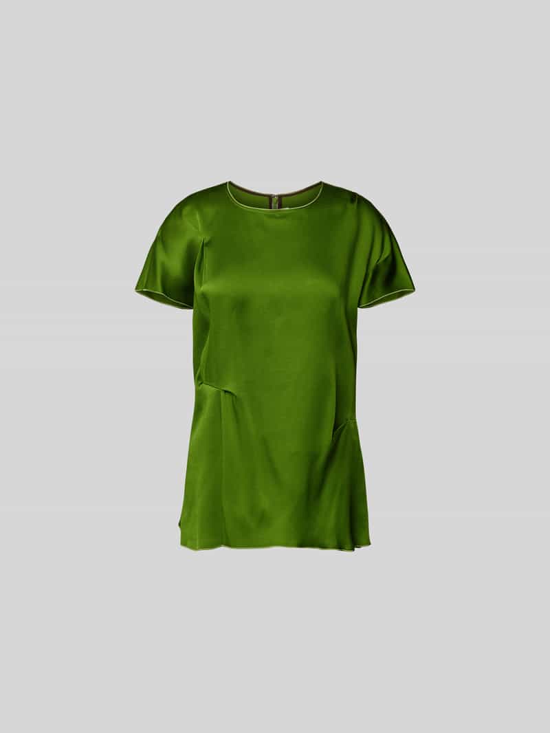 Blouseshirt met ronde hals