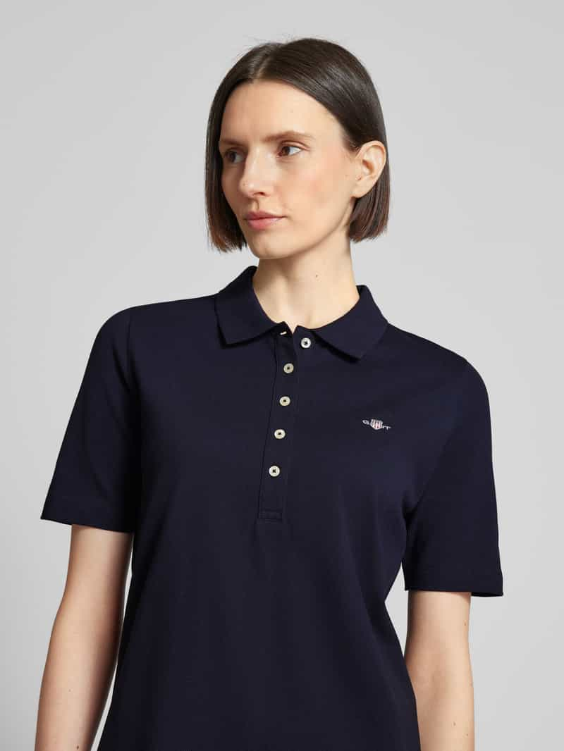 Gant Knielange polojurk met labelstitching