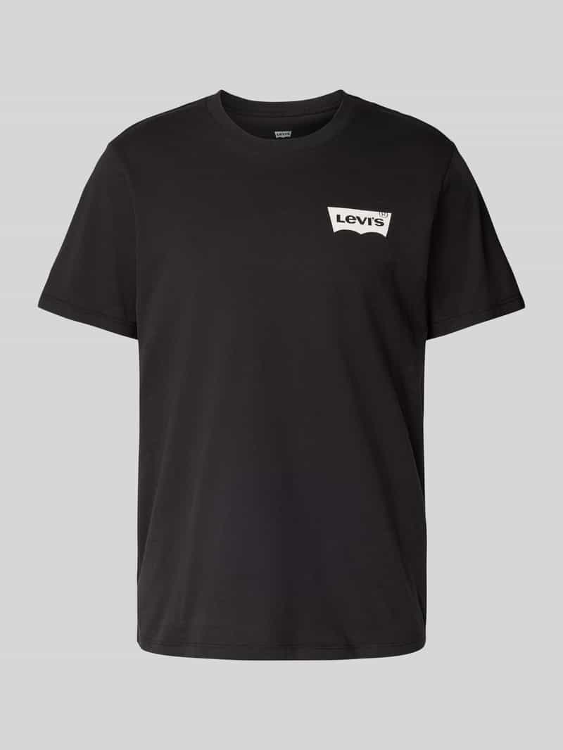 Levi's T-shirt met labelprint model 'CAVIAR'