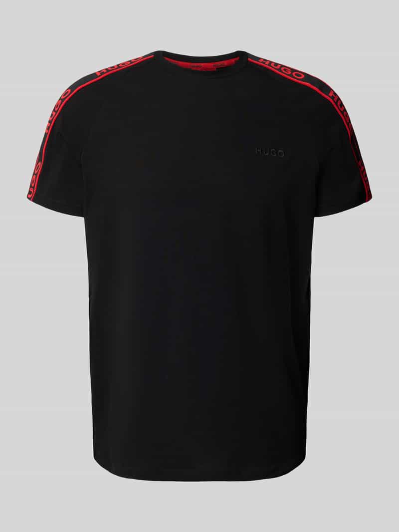 HUGO T-shirt met labelstitching model 'LIAM'