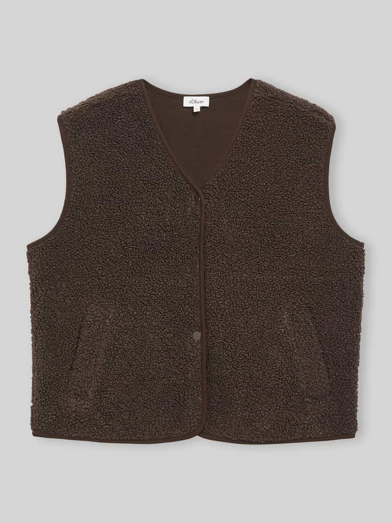 relaxed fit bodywarmer van teddy-pluche