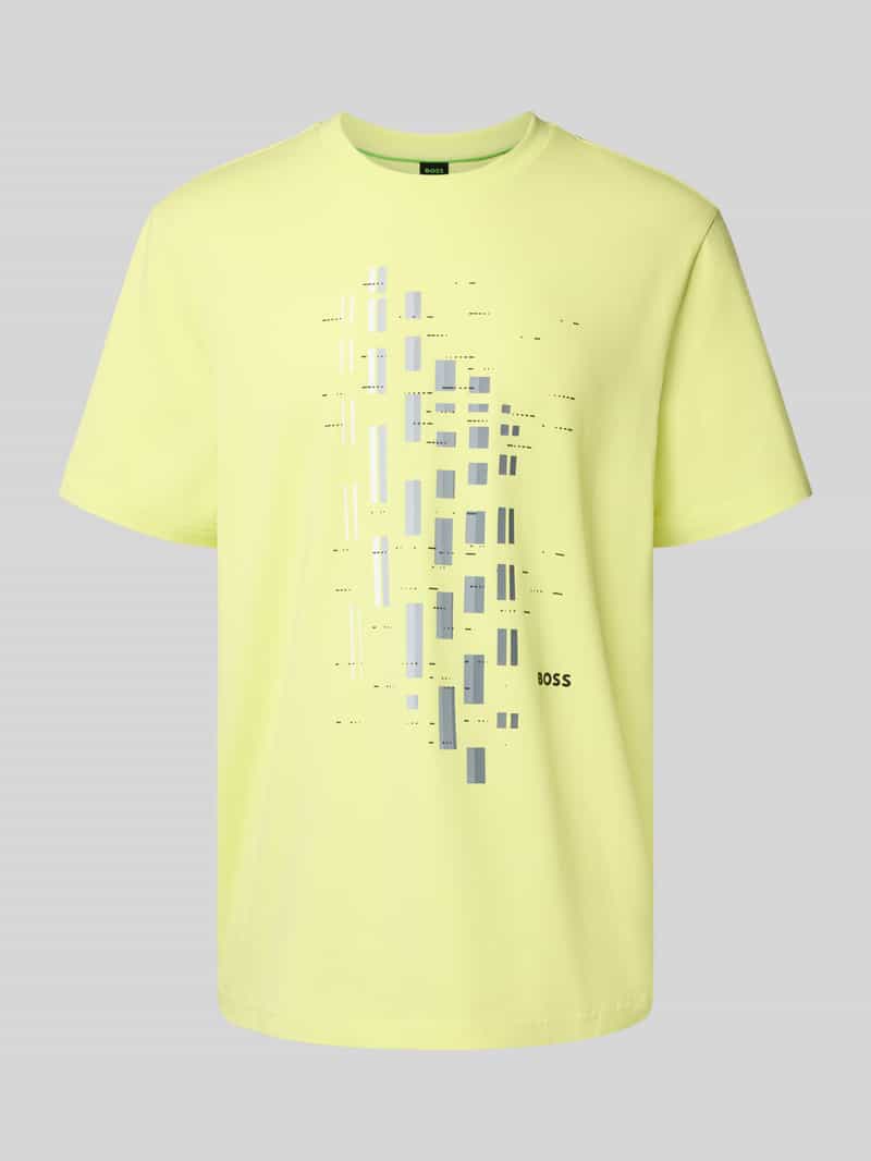 BOSS Green Regular fit T-shirt van katoenmix model 'GRX ZONE'