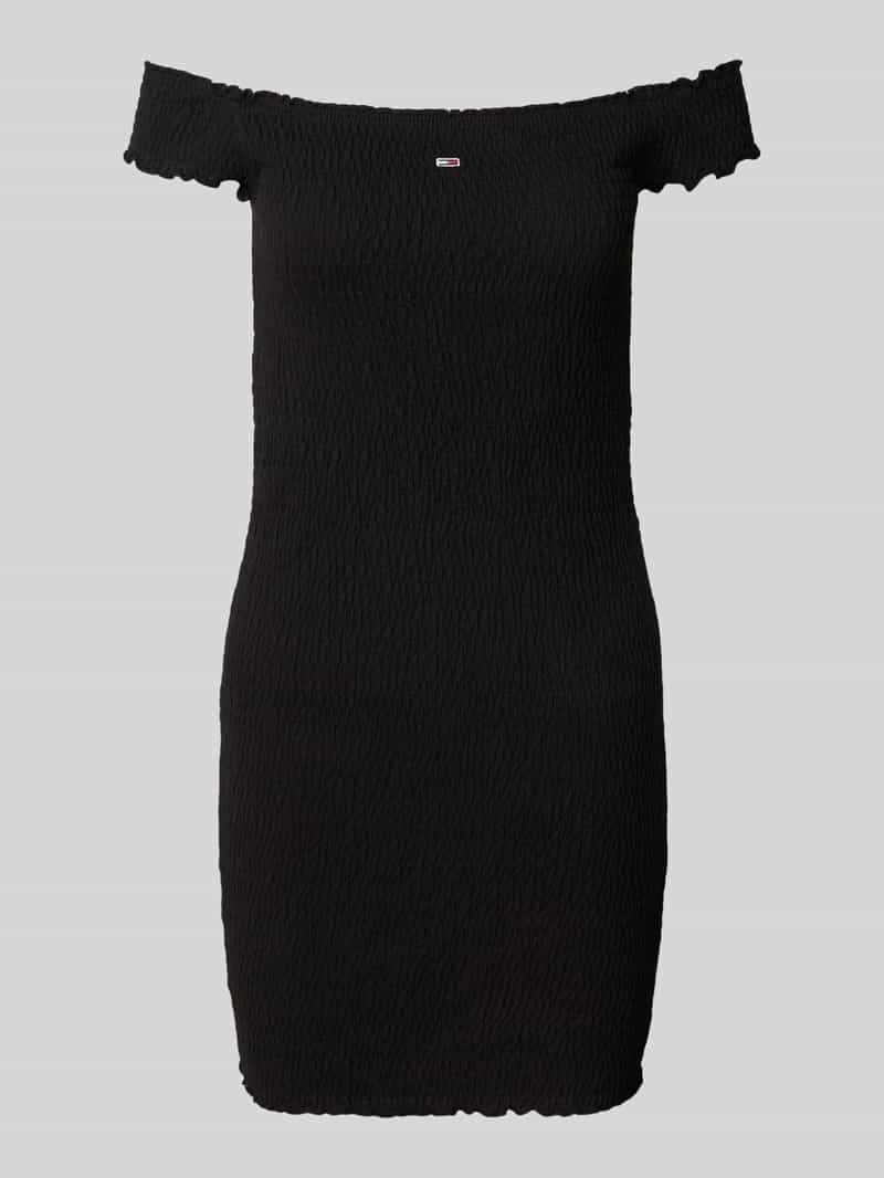 Tommy Jeans Slim fit bodycon-mini-jurk met carmenhals