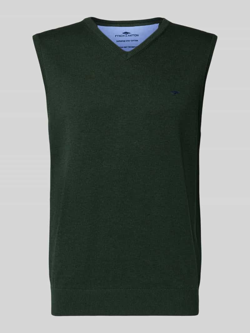 FYNCH-HATTON Spencer met logodetail model 'Slipover Superfine'