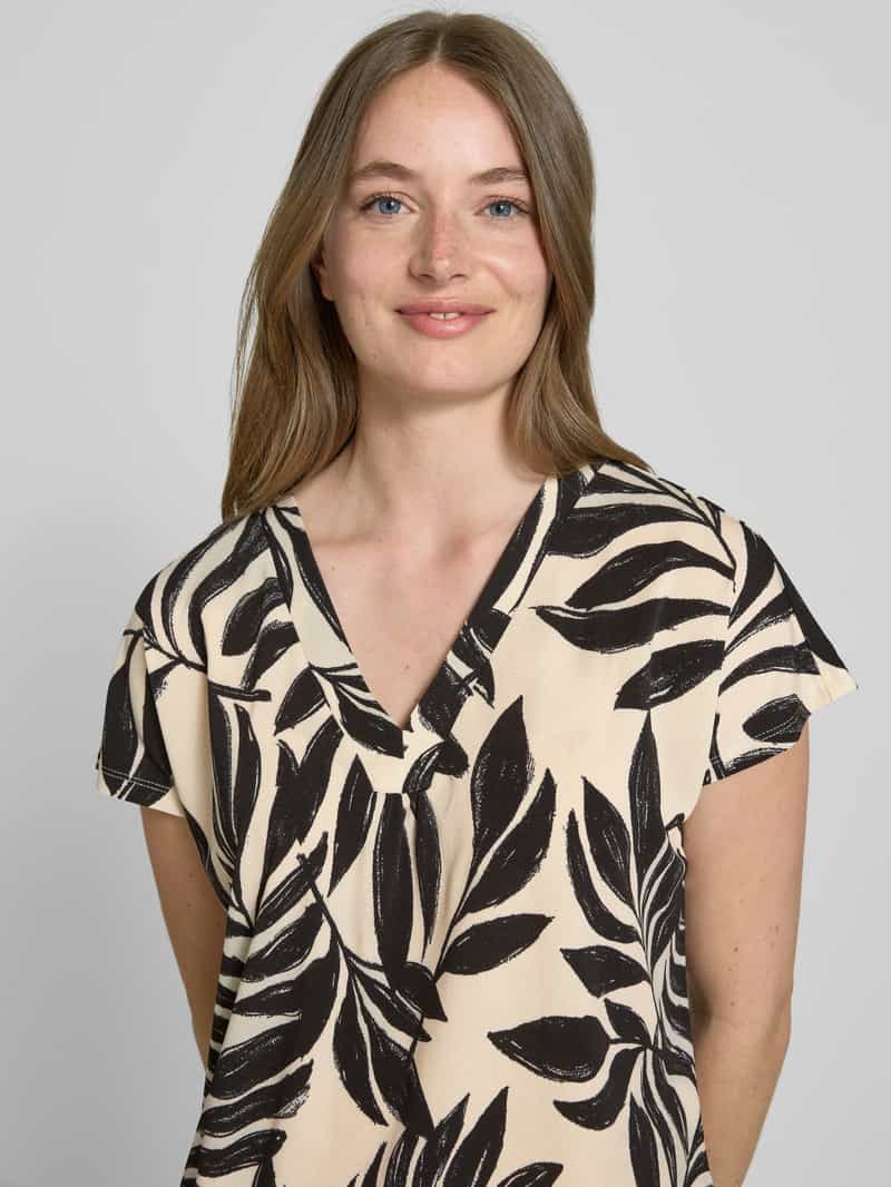 FREE QUENT Regular fit blouse met V-hals model 'Floi'
