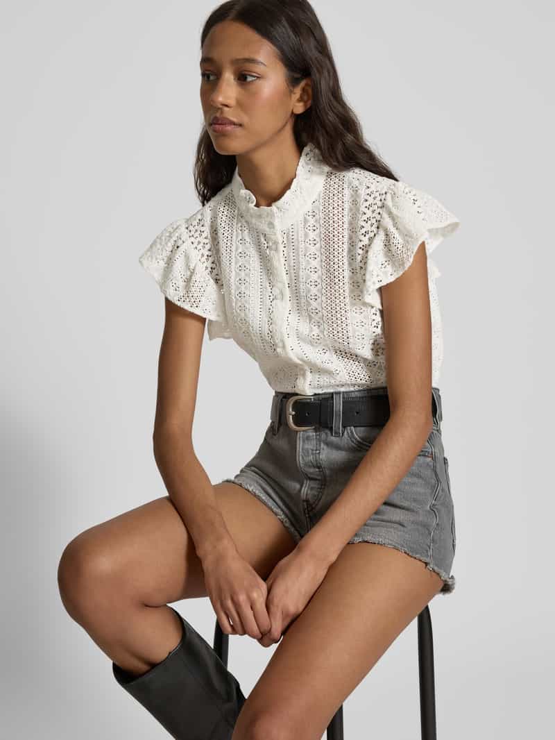 Only Regular fit blousetop van kant model 'GABINA'