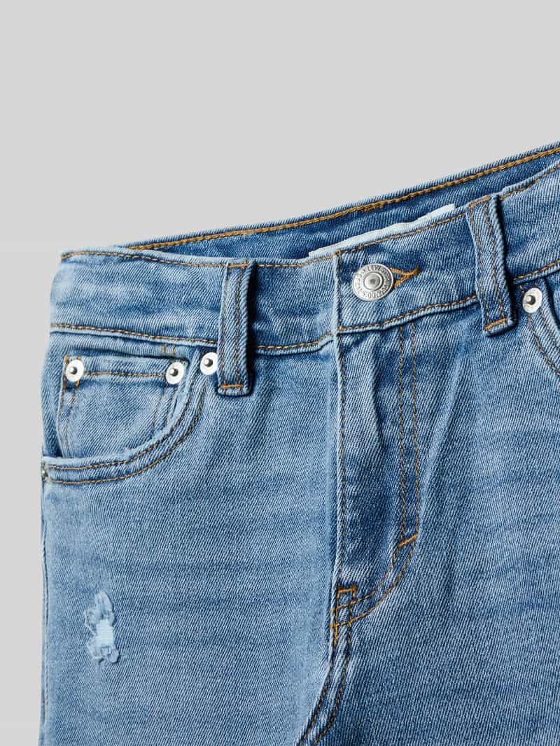 Levi s Kids Wide leg jeans met labelpatch