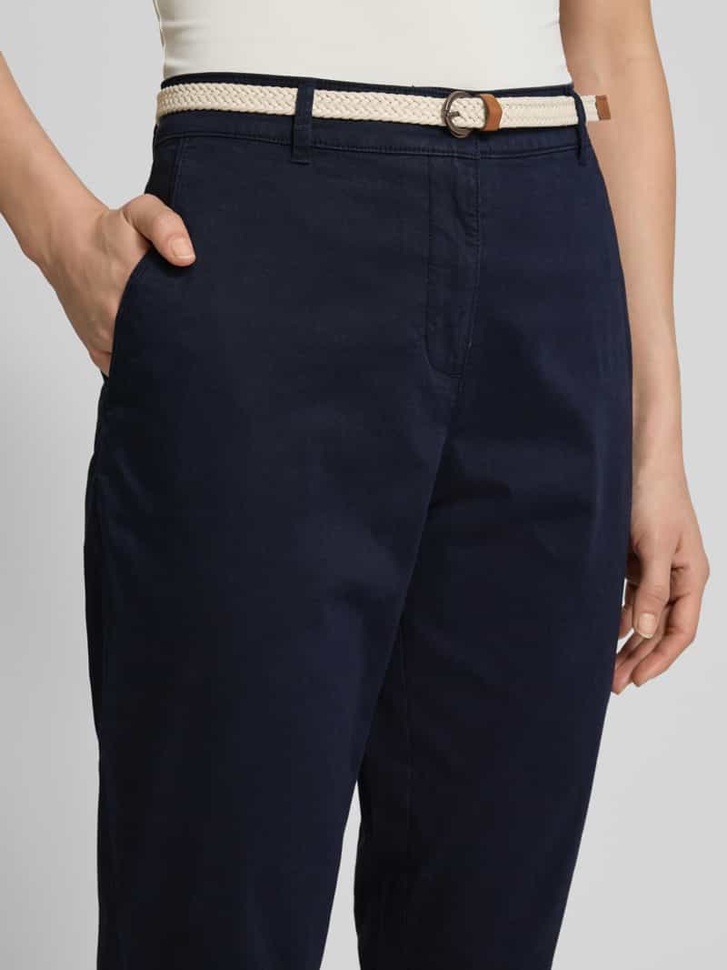 Christian Berg Woman Casual fit chino met riem