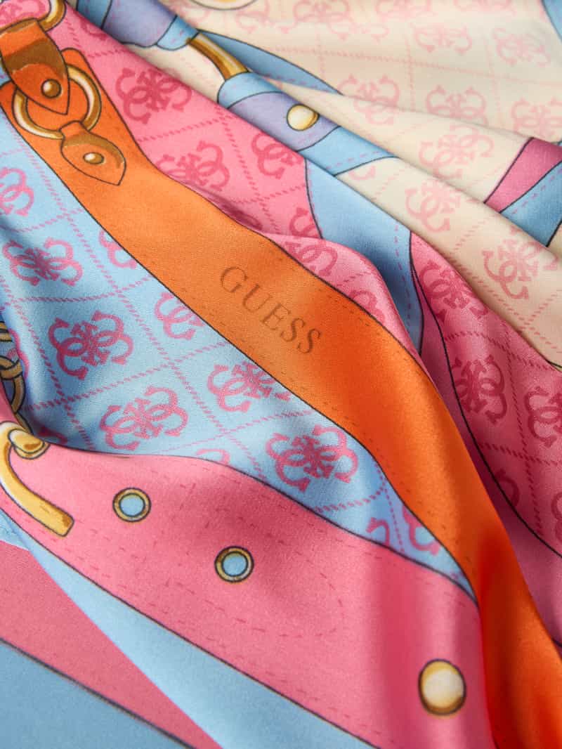 Guess Sjaal met logoprint model 'Kefiah'