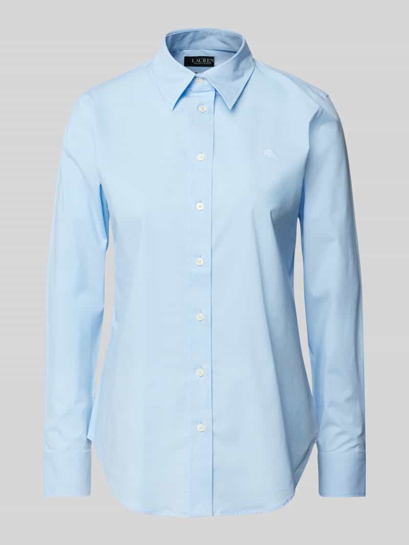 Lauren Ralph Lauren Slim fit overhemdblouse met logostitching model 'JAMELKO'