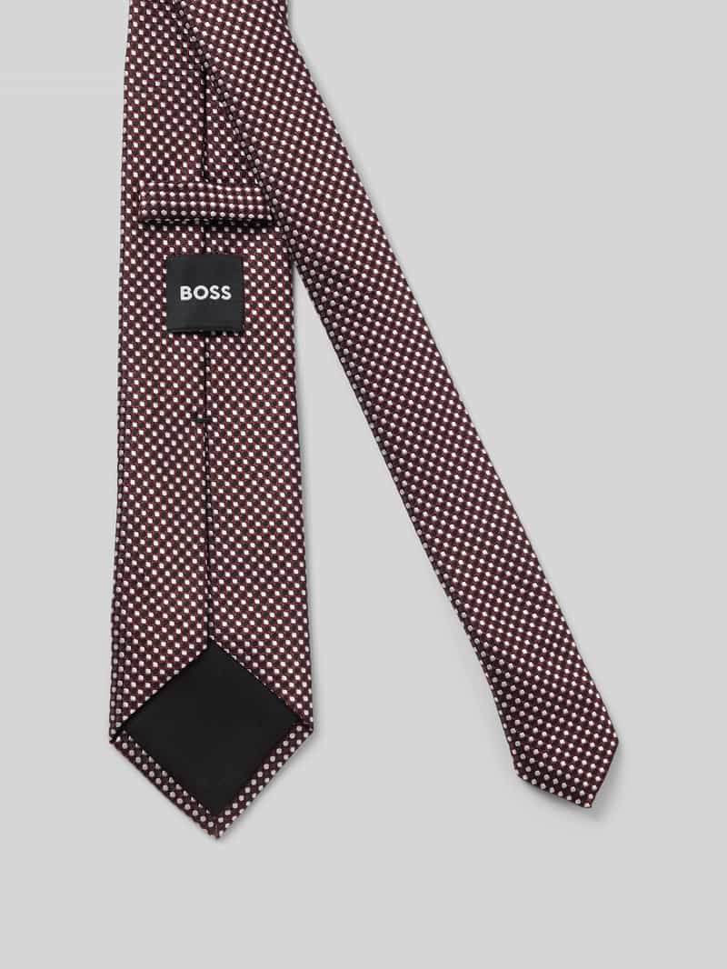 Boss Stropdas van zijdemix (7 5 cm)