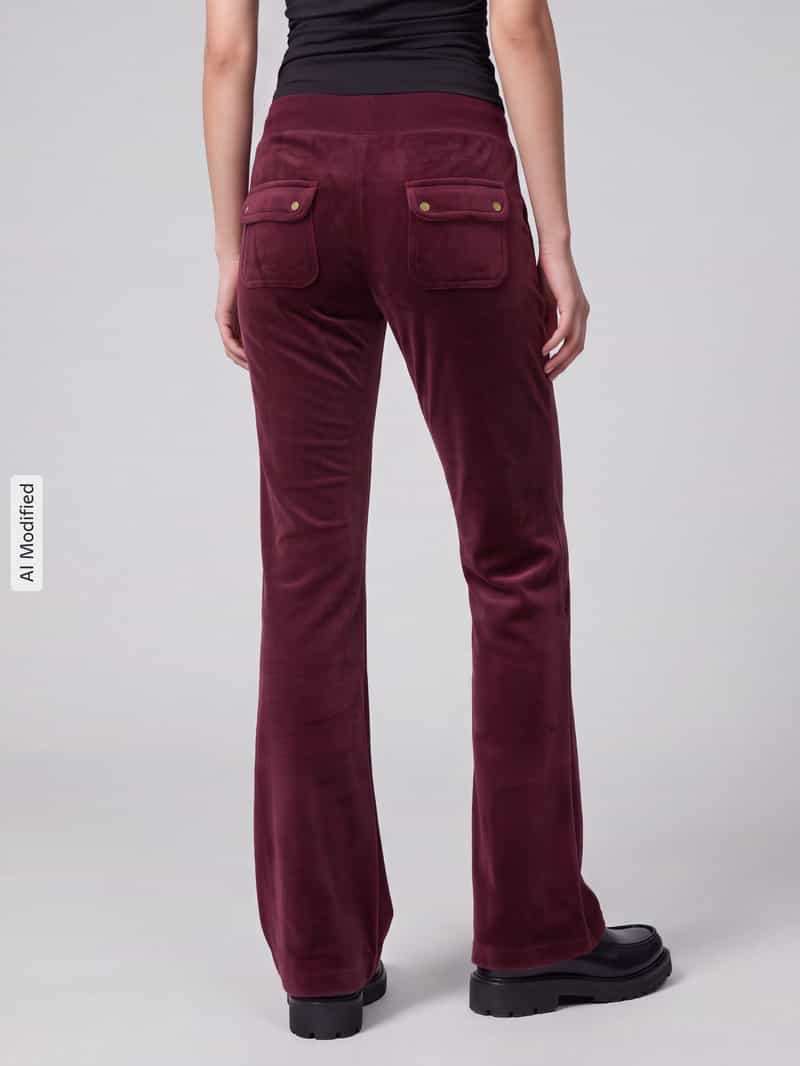 Juicy Couture Sweatbroek met fluweellook model 'Layla Gold'