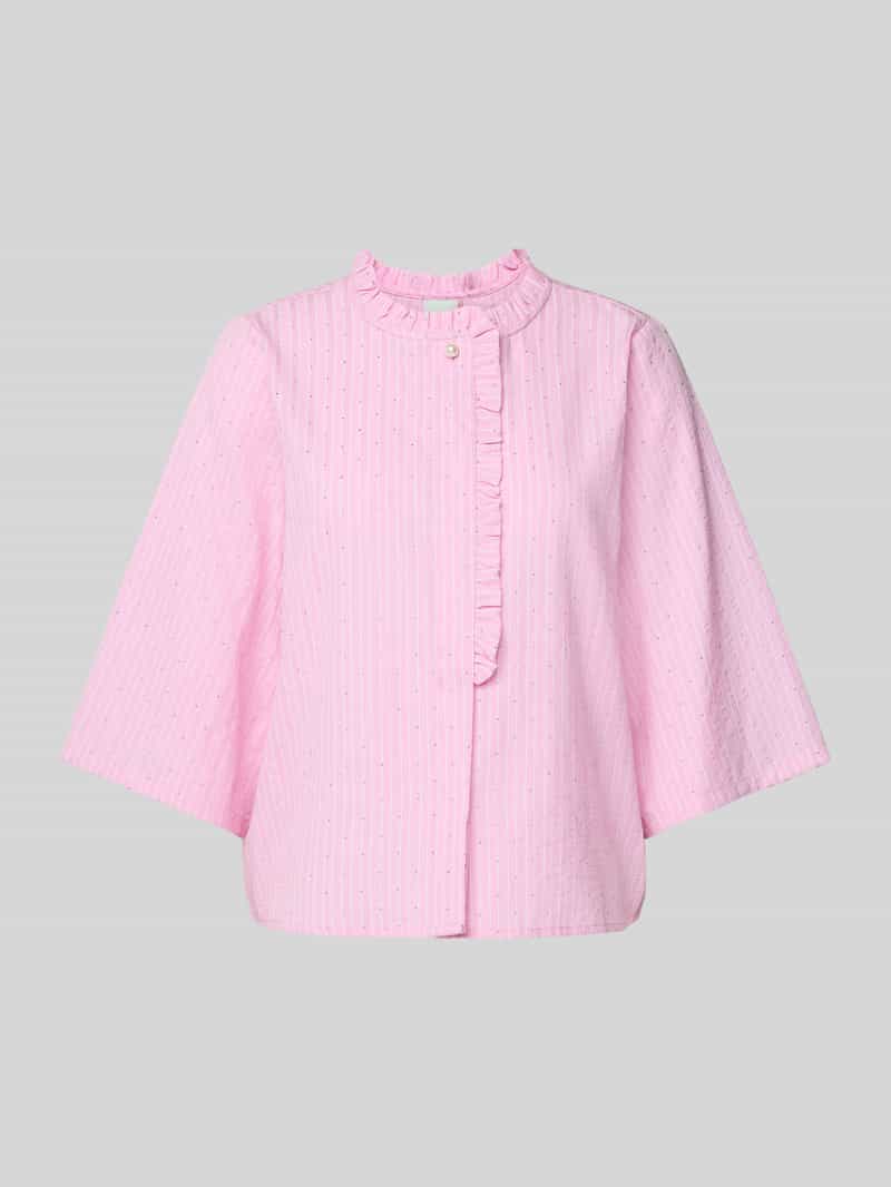 Ichi Regular fit blouse met ruches model 'RUBY'