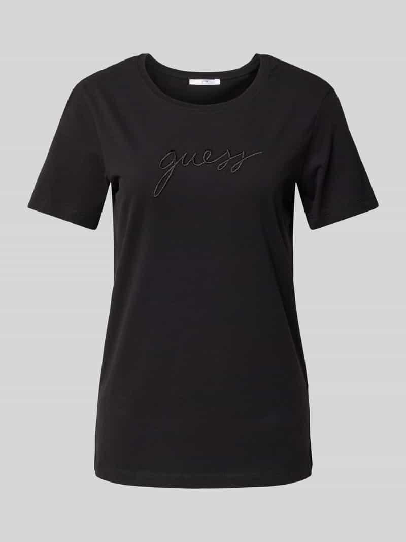 Guess T-shirt met labelstitching model 'LUCIA'