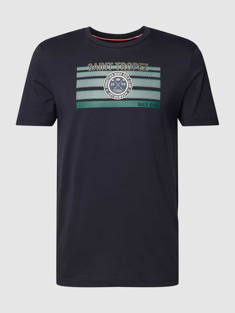 Christian Berg Men T-shirt met labelprint