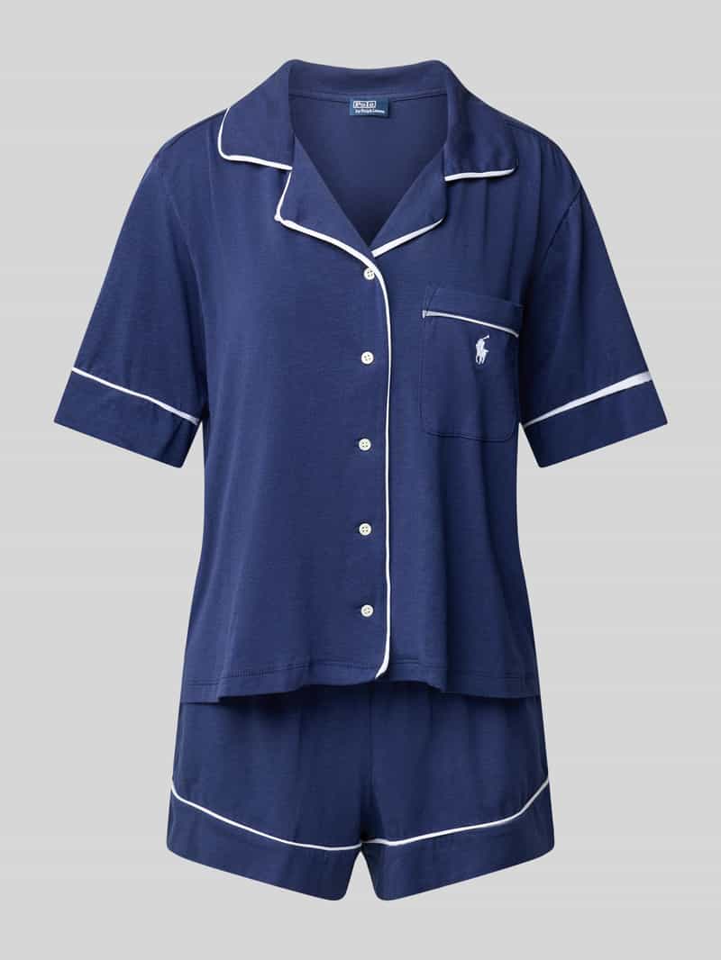Polo Ralph Lauren Pyjama met logostitchings model 'POLO ESSENTIALS'