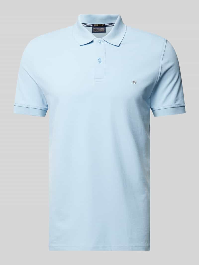 Christian Berg Men Poloshirt met labeldetail