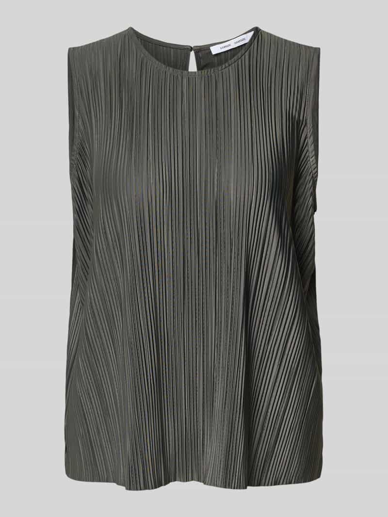 Samsøe Regular fit blousetop met plissévouwen model 'SAUMA'