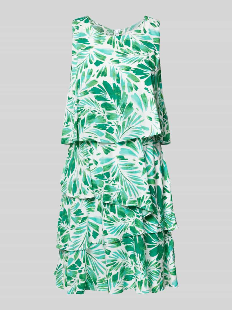 Apricot Mini-jurk in laagjeslook van LENZING™ ECOVERO™-vezels