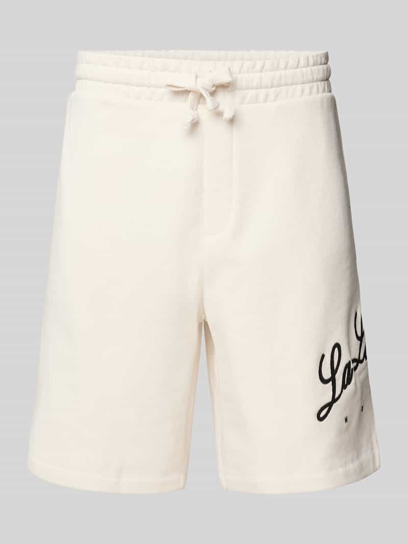 HUGO Baggy fit sweatshorts met tunnelkoord model 'Duold'