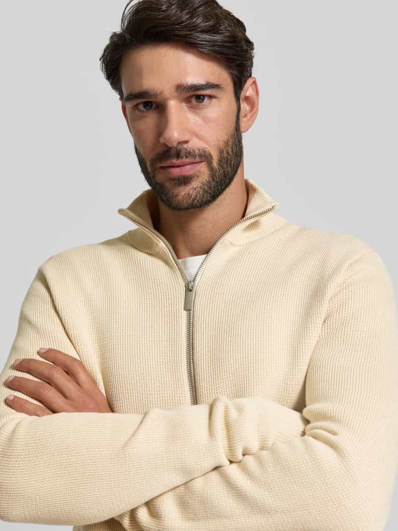 Selected Homme Regular fit gebreid jack van puur katoen model 'DANE'