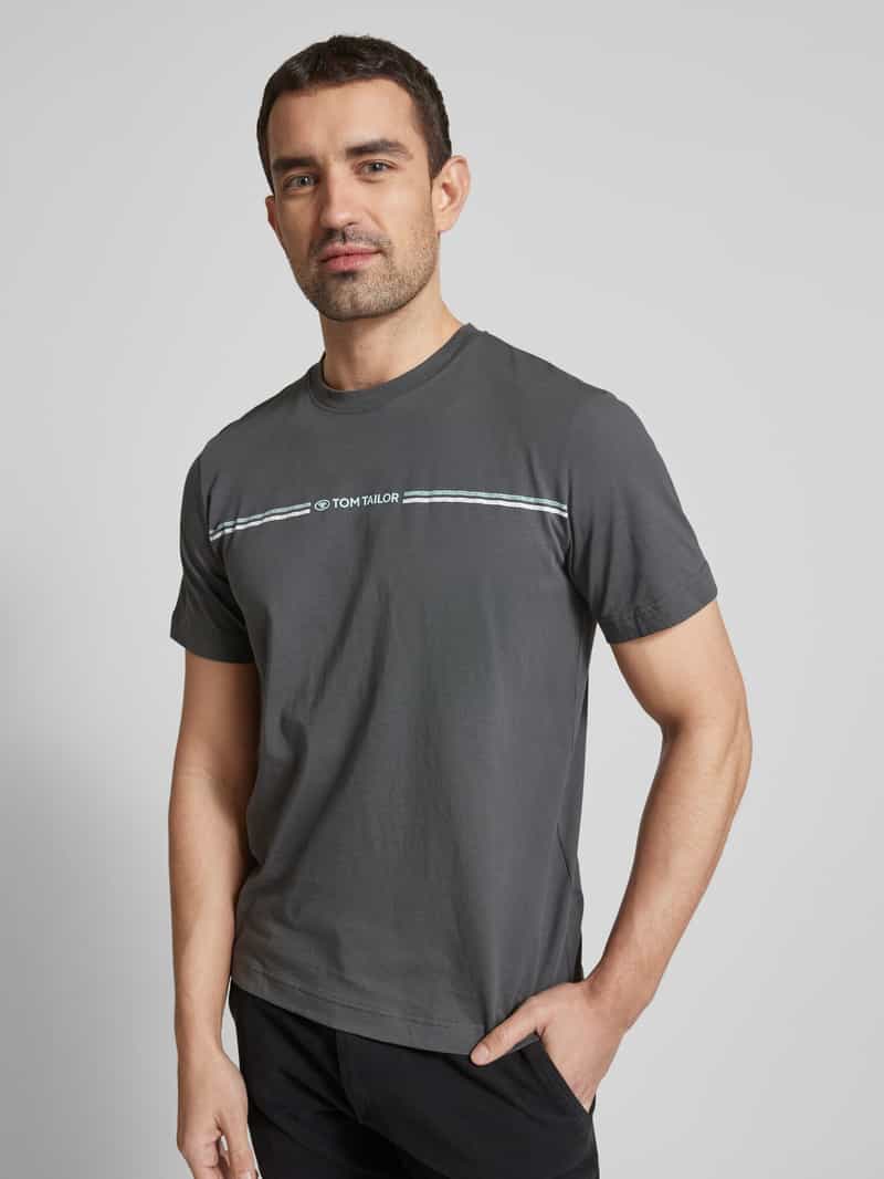 Tom Tailor Regular fit T-shirt van puur katoen met print