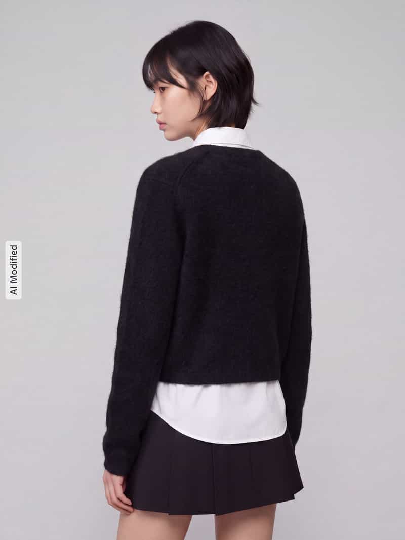 MM by Max Mara Regular fit gebreid jack van mix van wol en kasjmier model 'FOSCO'