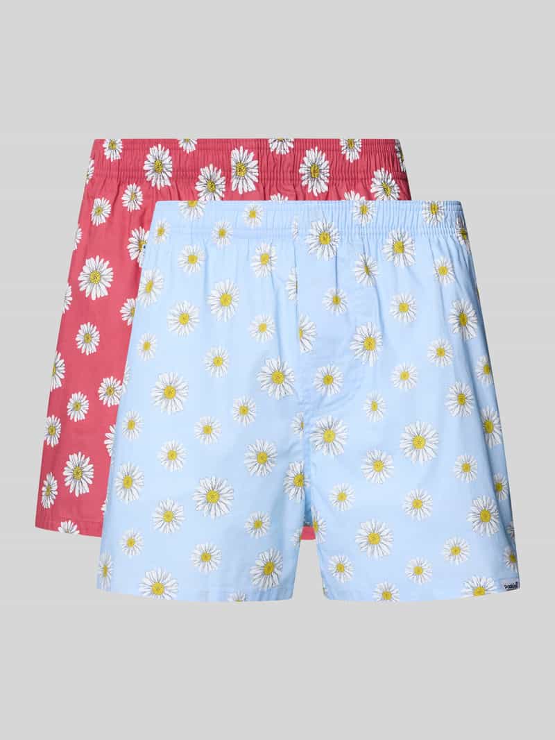 POCKIES Boxershort met elastische band in een set van 2 stuks