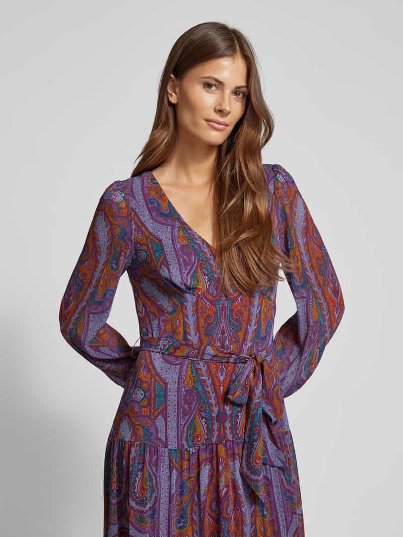 Lauren Ralph Lauren Midi-jurk met strikceintuur