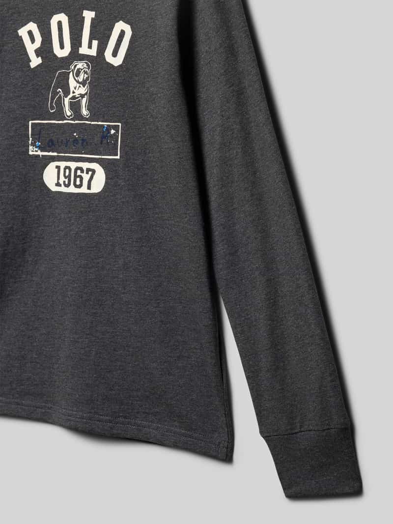 Polo Ralph Lauren Teens Shirt met lange mouwen en labelprint