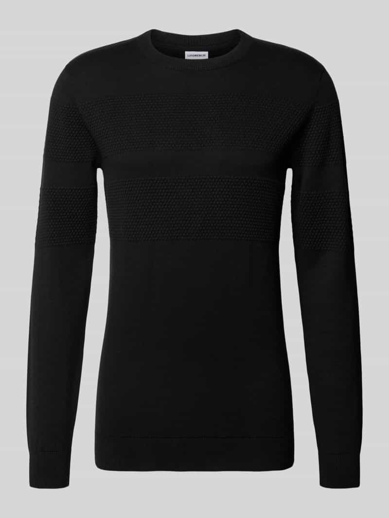 Gebreide pullover met ribboorden