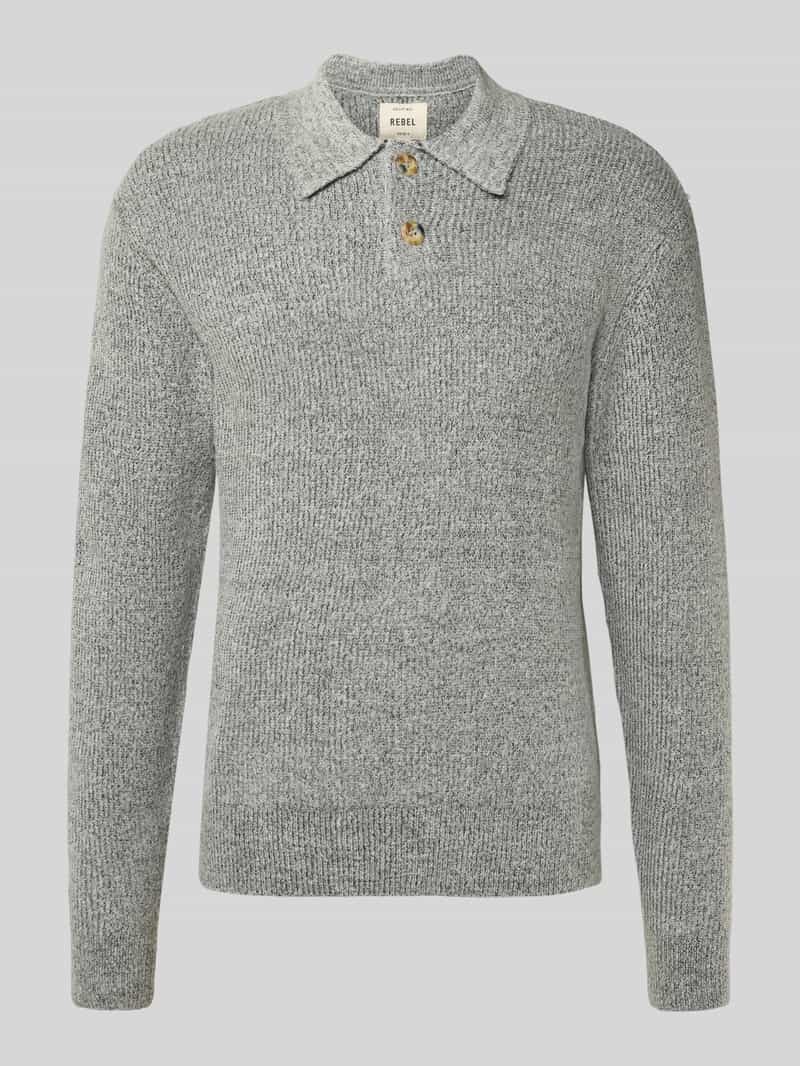 Redefined Rebel Gebreide pullover met polokraag model 'NIXON'