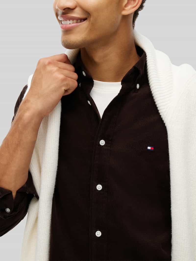 Tommy Hilfiger Regular fit vrijetijdsoverhemd van puur katoen bruin, foto 5