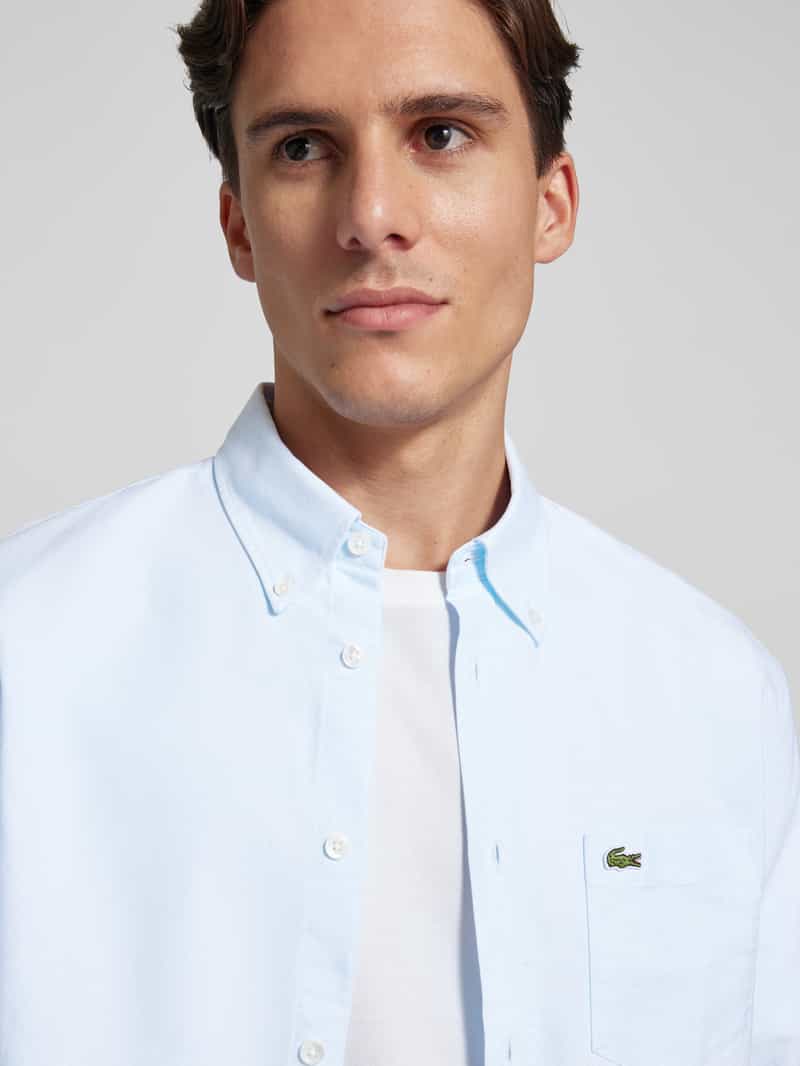 Lacoste Regular fit vrijetijdsoverhemd met logopatch