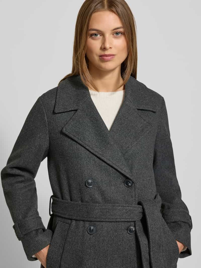 Vero Moda Regular fit trenchcoat met reverskraag model 'FORTUNEVEGA'